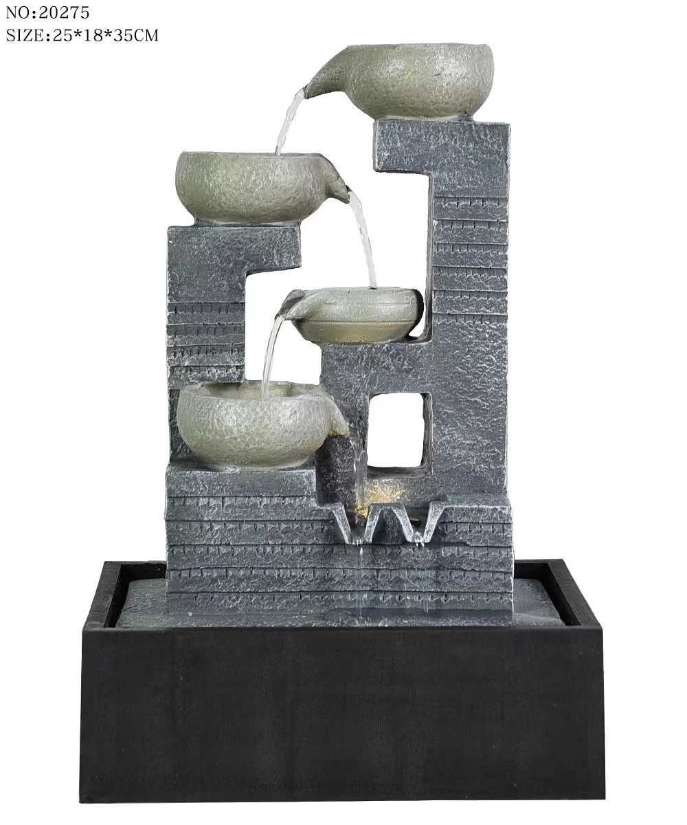 Resin handicrafts, flowing water bonsai, atomized artificial rockeries, screens, curtain walls, air furniture, water pumps, crystal balls, LED lighting matching Application Scenario