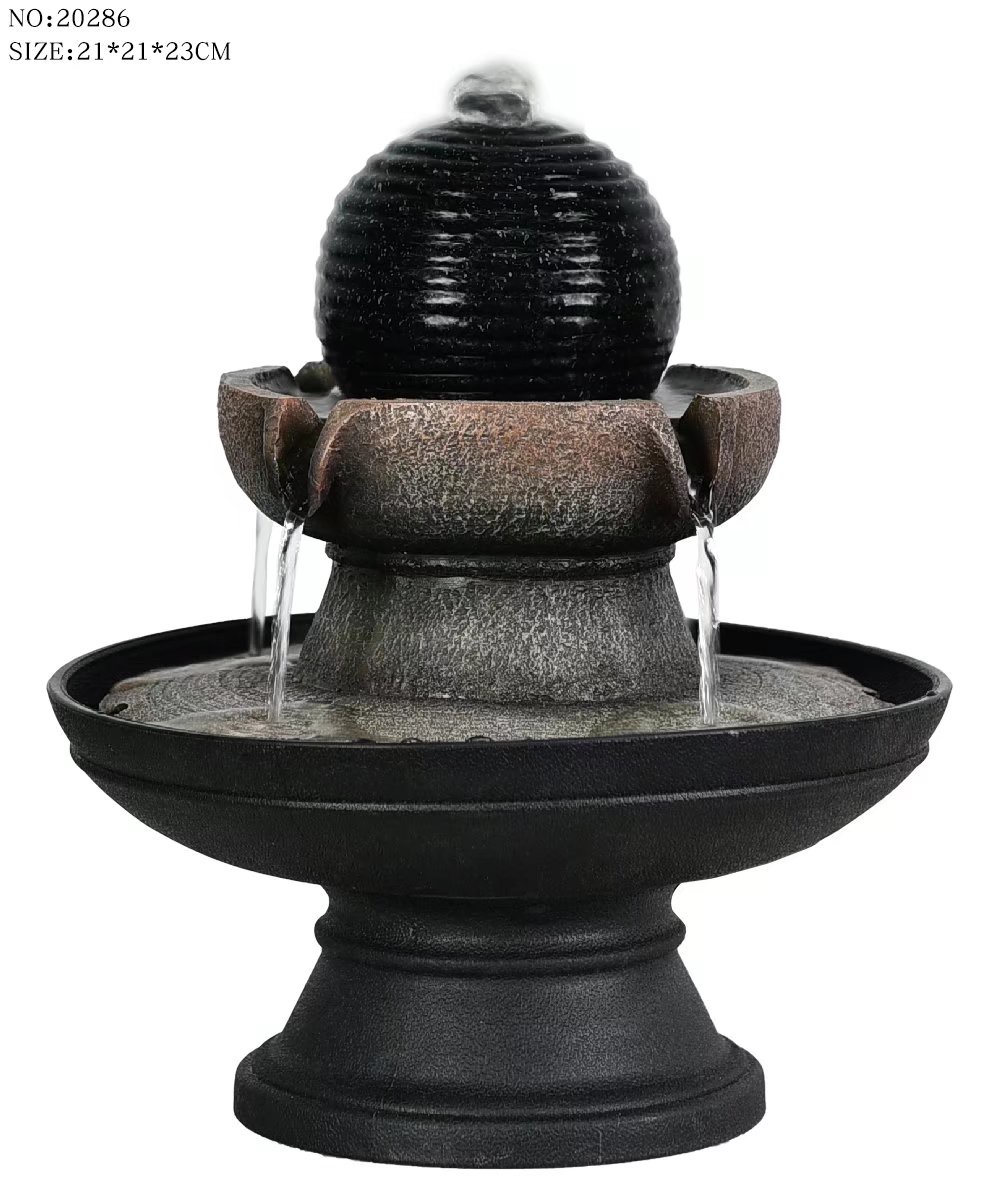 Resin handicrafts, flowing water bonsai, atomized artificial rockeries, screens, curtain walls, air furniture, water pumps, crystal balls, LED lighting matching