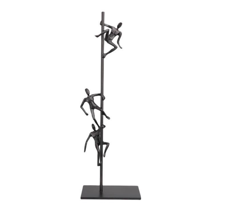 Maple Leaf Home Modern, simple and creative metal Climber figure figurines for living room, model room, entrance hall, study, and table decoration