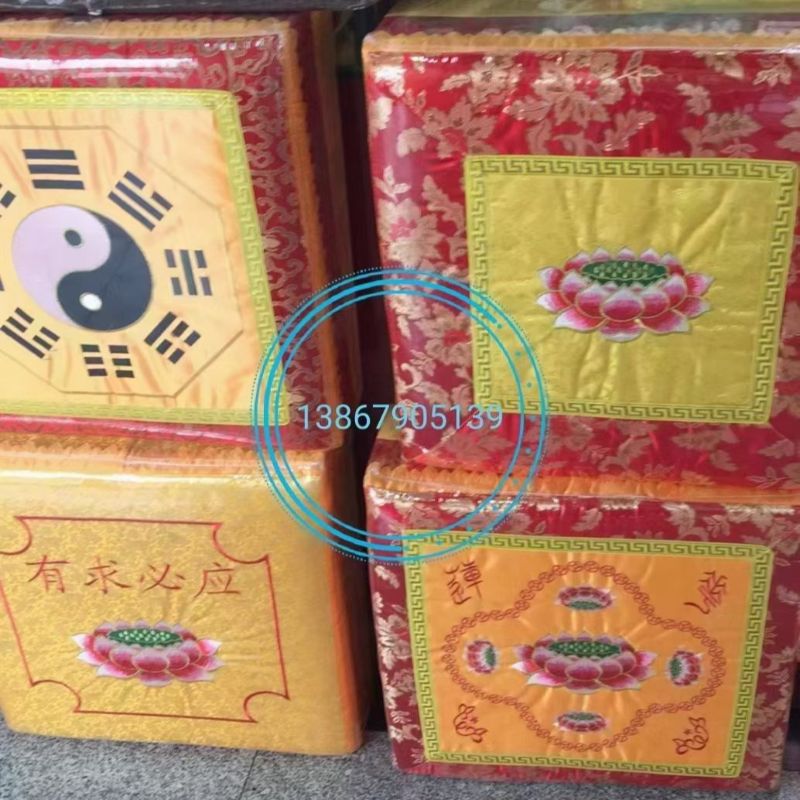 红色/黄色/莲花白底实物图