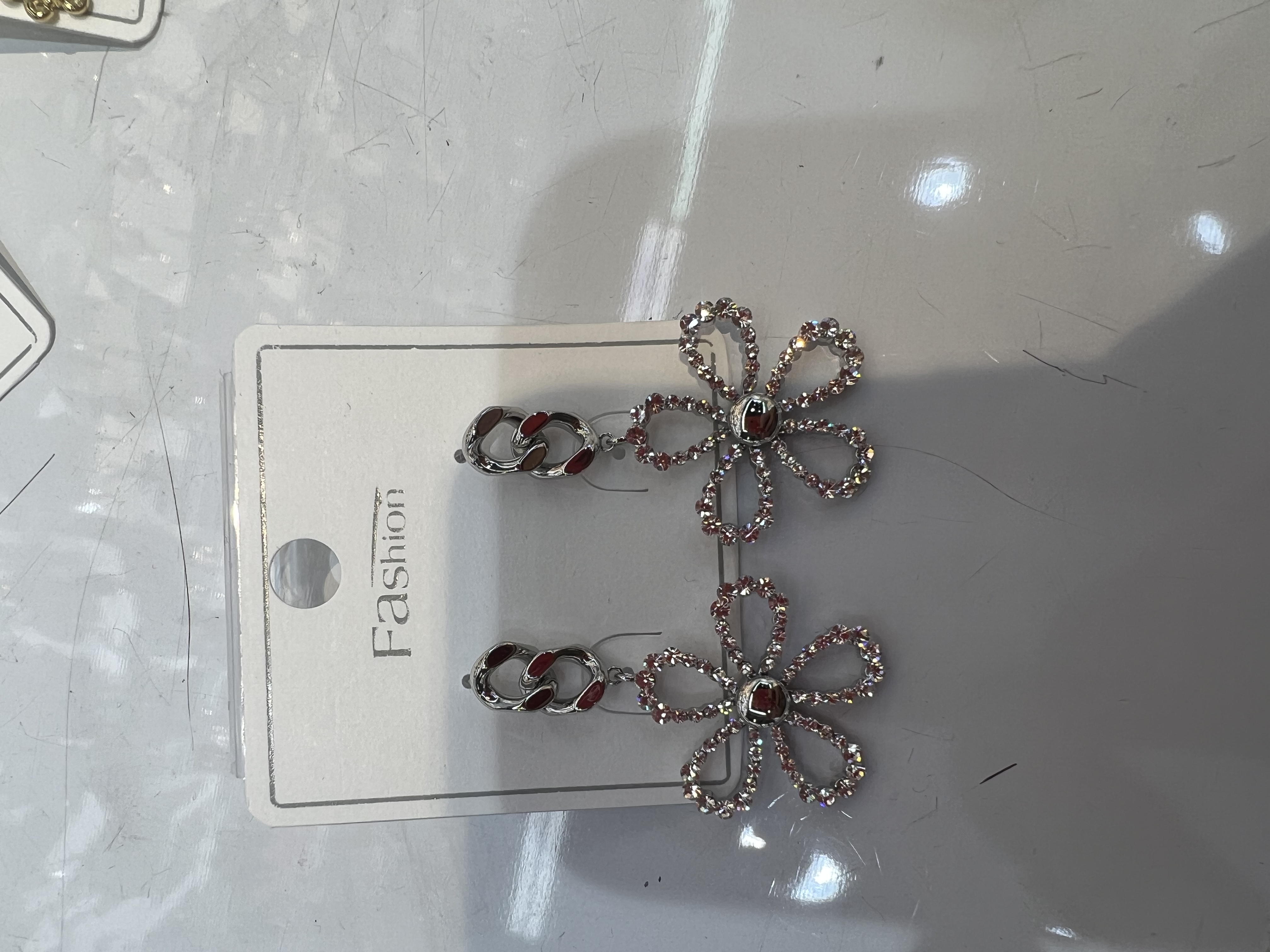 Chain alloy rhinestone trend earrings Fashion everything temperament elegant rhinestone shining Dazzle jewelry 091