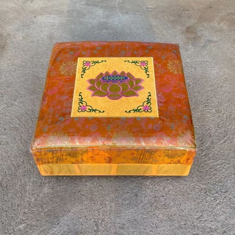 Lotus worship mat, worship stool, household kneeling mat, meditation mat, Golden Qilin A28, sitting mat, kneeling stool, kowtowing, worship stool, meditation cushion Specification image