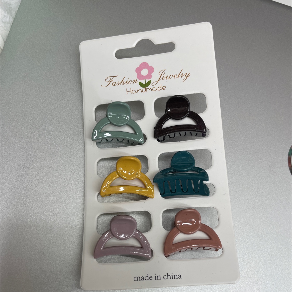 Small side simple bangs clip, small InS-style Korean style clip, 6-piece mixed color set detail image 1