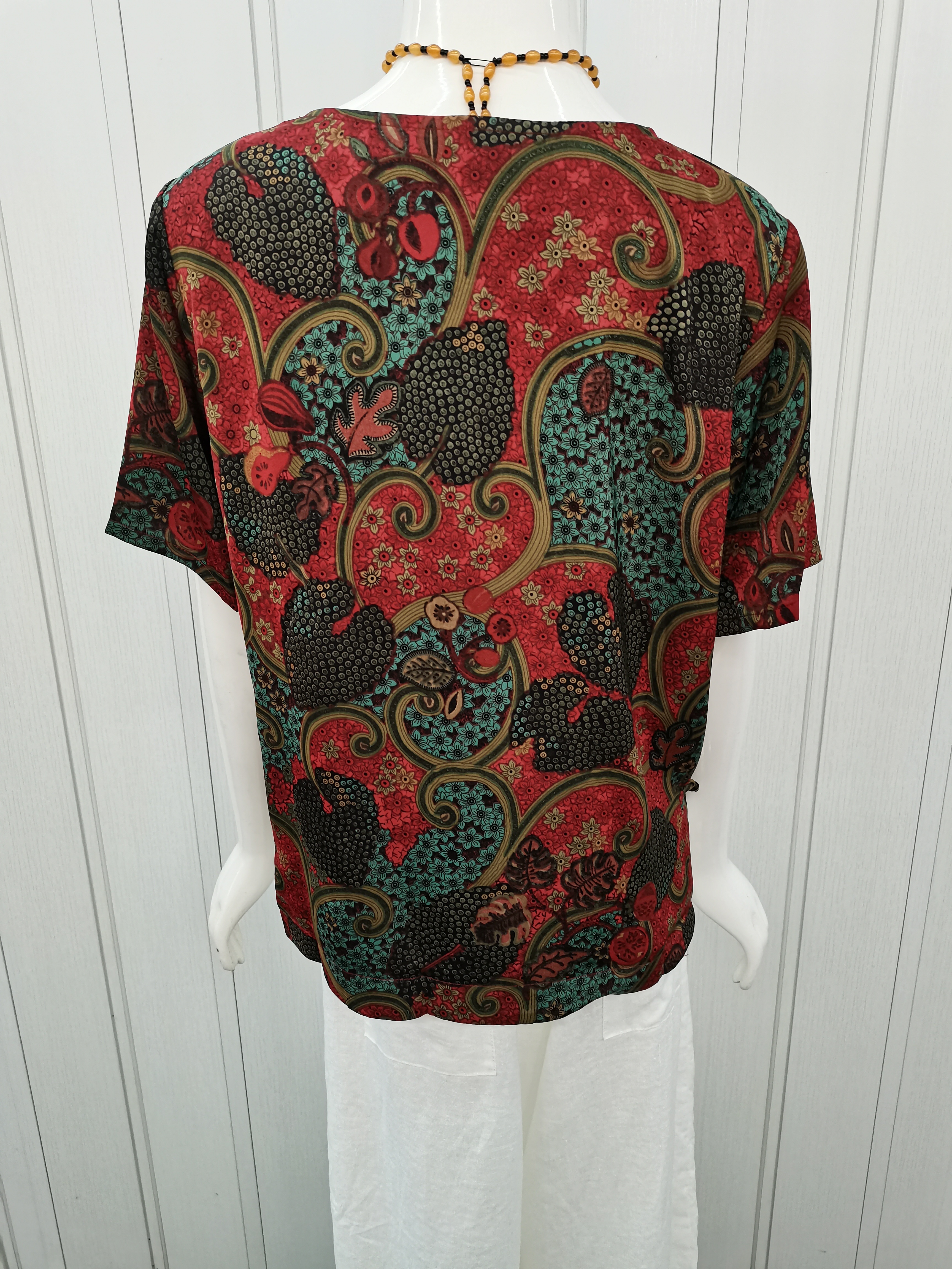 2023 nuevo estilo de verano coreano media edad mamá vestido XL-5XL manga corta cuello redondo jumper top Specification image