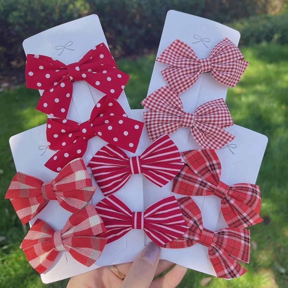 Bailey Accessories 2023 Korean Version Children's Bow Festive Double Clip Side Clip Little Girl Hair Accessory details Picture