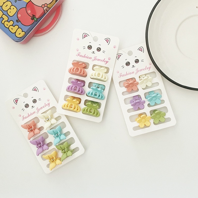 Korean macaron-colored small sweet bangs hairpin, ins children's grab clip, simple side bangs clip