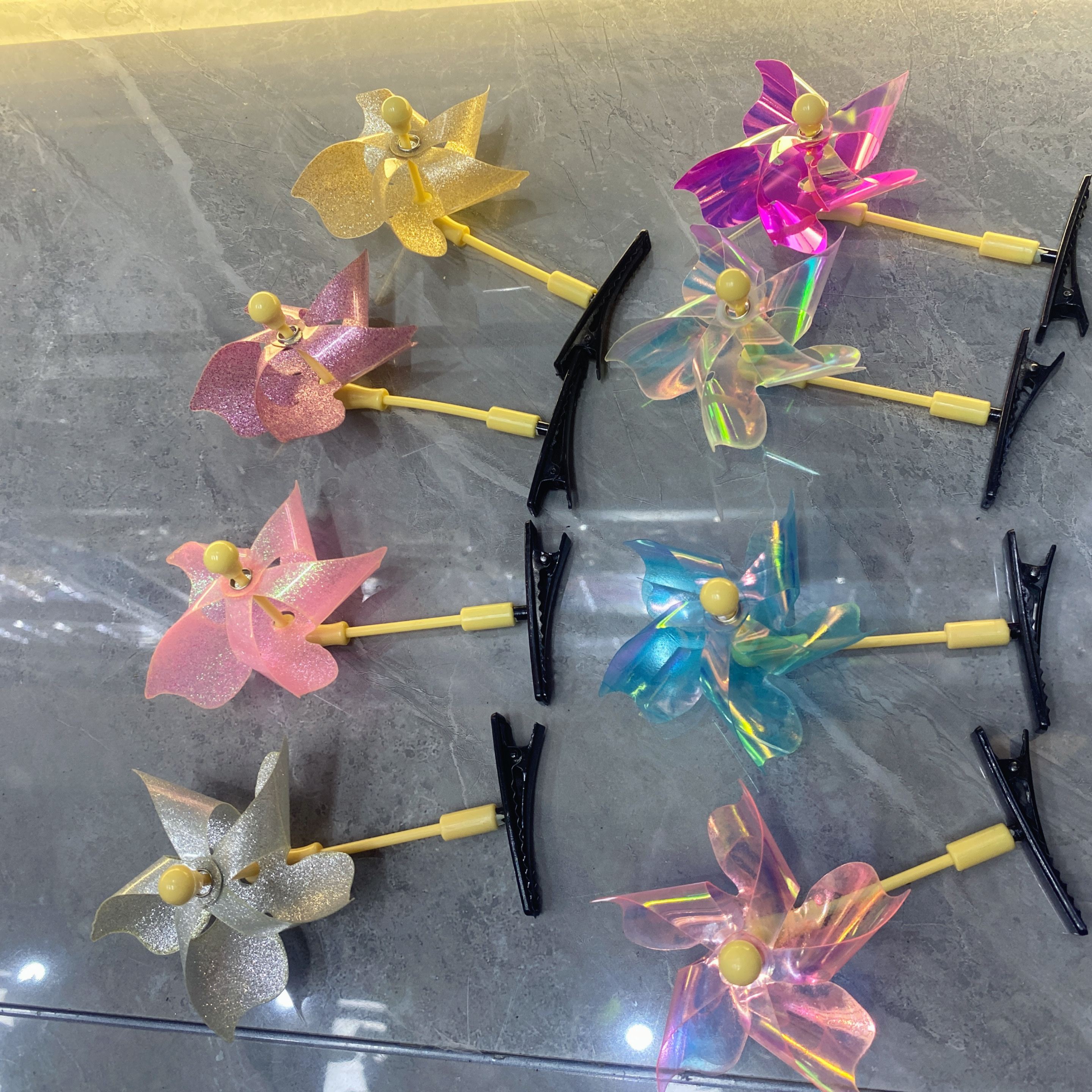Colorful Pinwheel Clip Specification drawing
