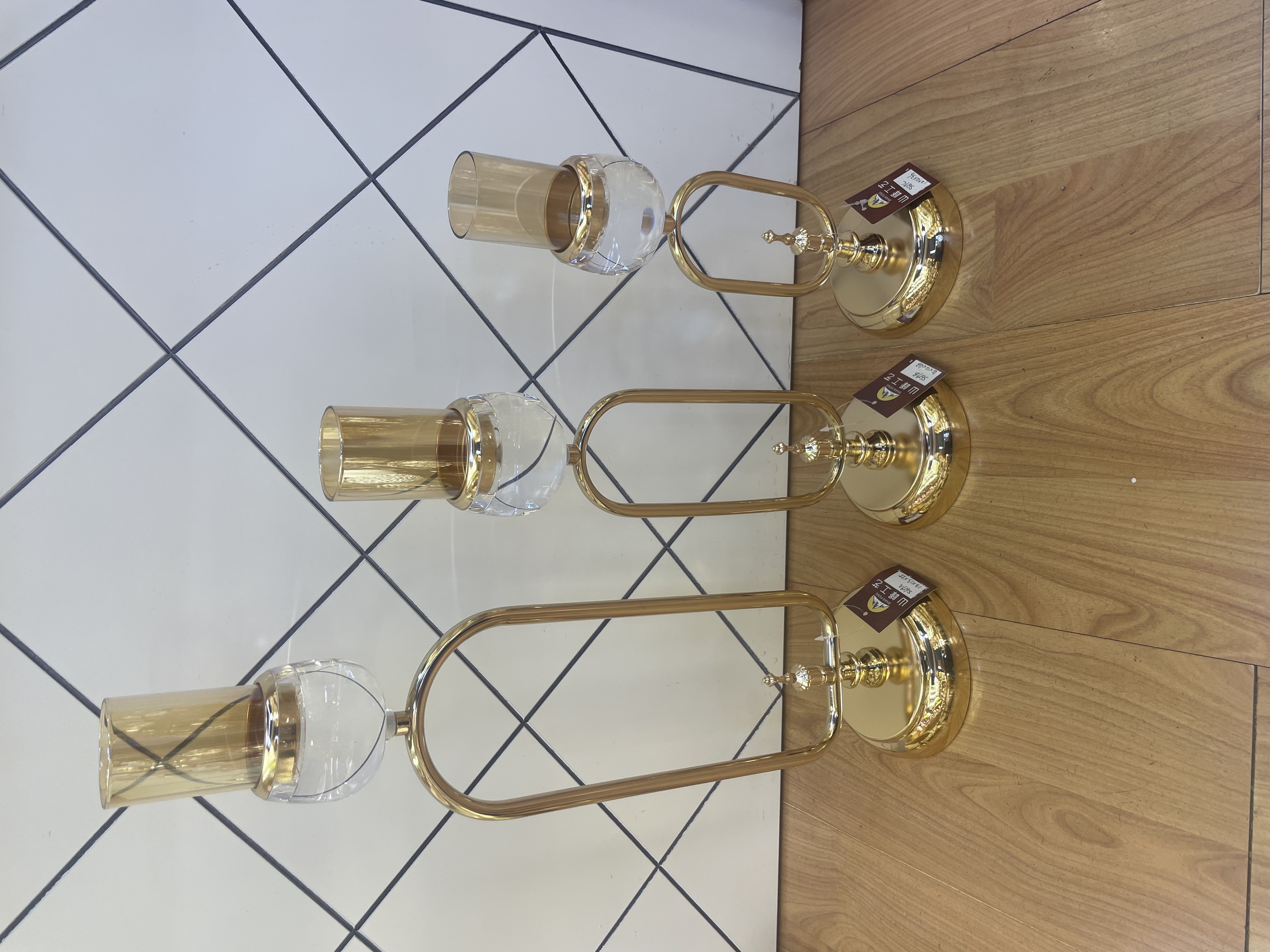 S679C金属烛台 合金烛台 水晶烛台 玻璃烛台家居装饰品装饰工艺品