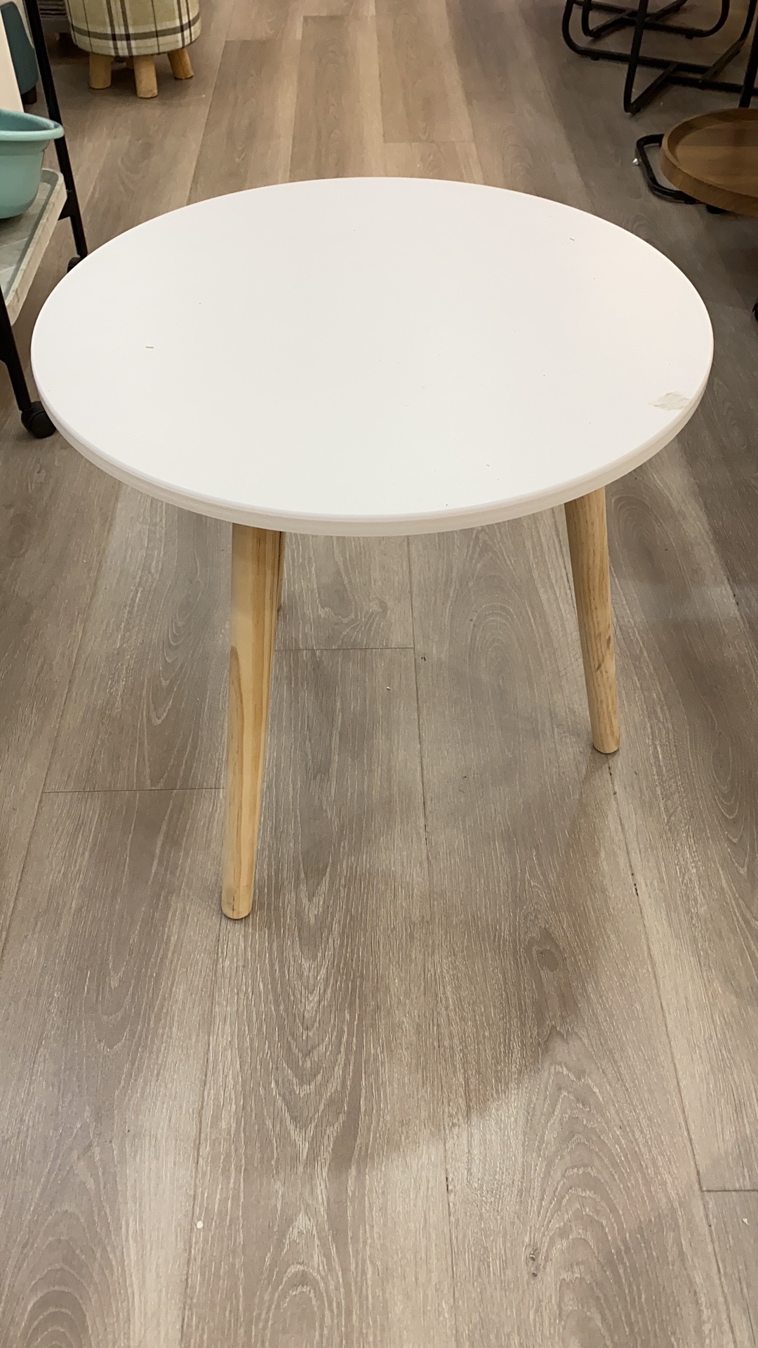 实木休闲桌，咖啡桌餐桌白色实木餐桌拆装小桌子