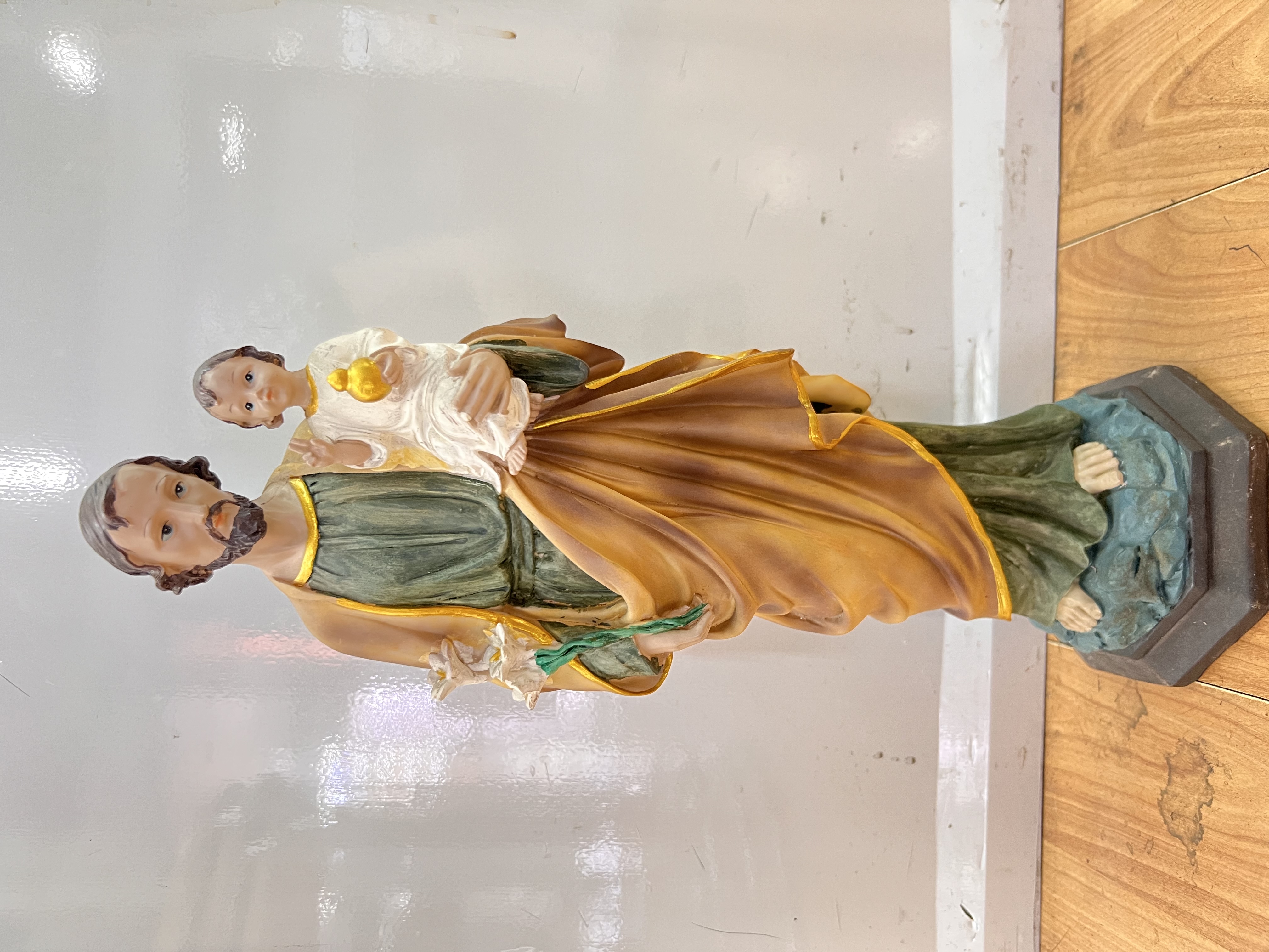 若瑟抱子 宗教树脂工艺品