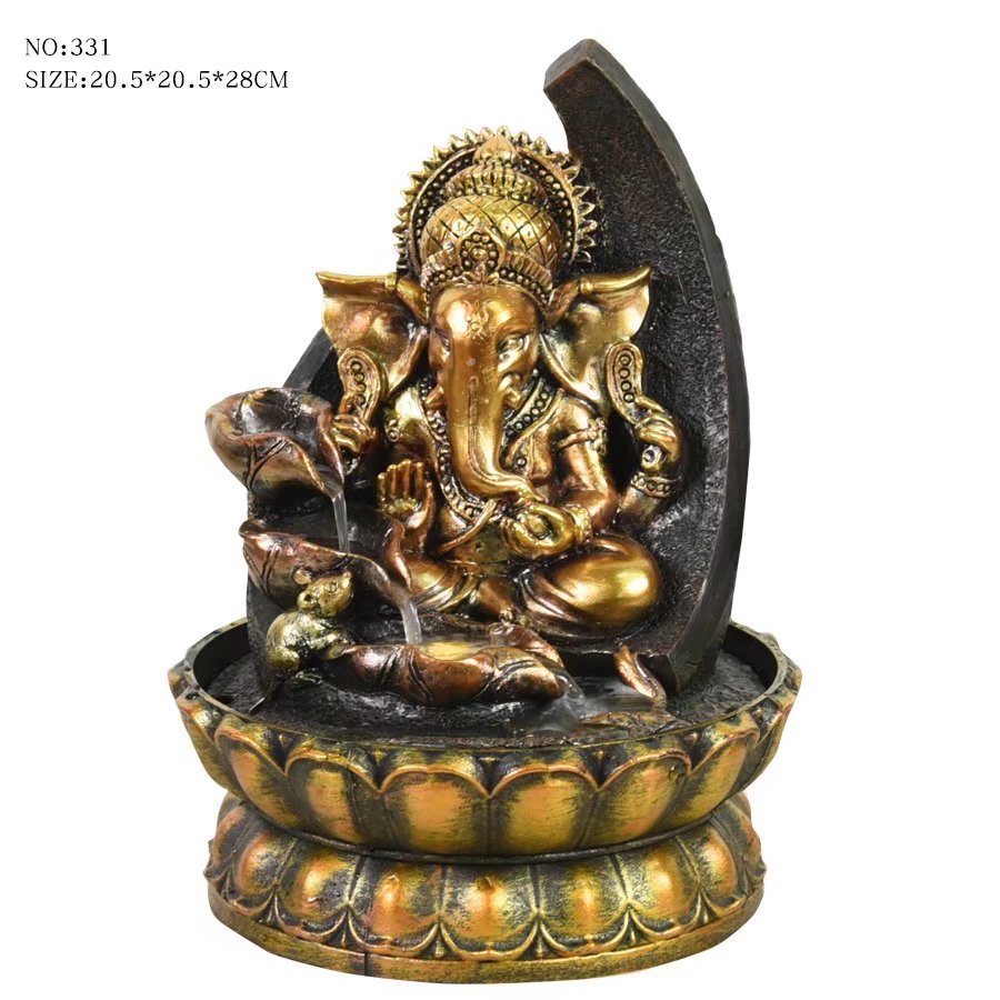 Resin handicrafts, Chinese-style imitation stone mill country-style decoration, living room, dining room, courtyard, tea room, clubhouse, flowing water ornaments Item Picture