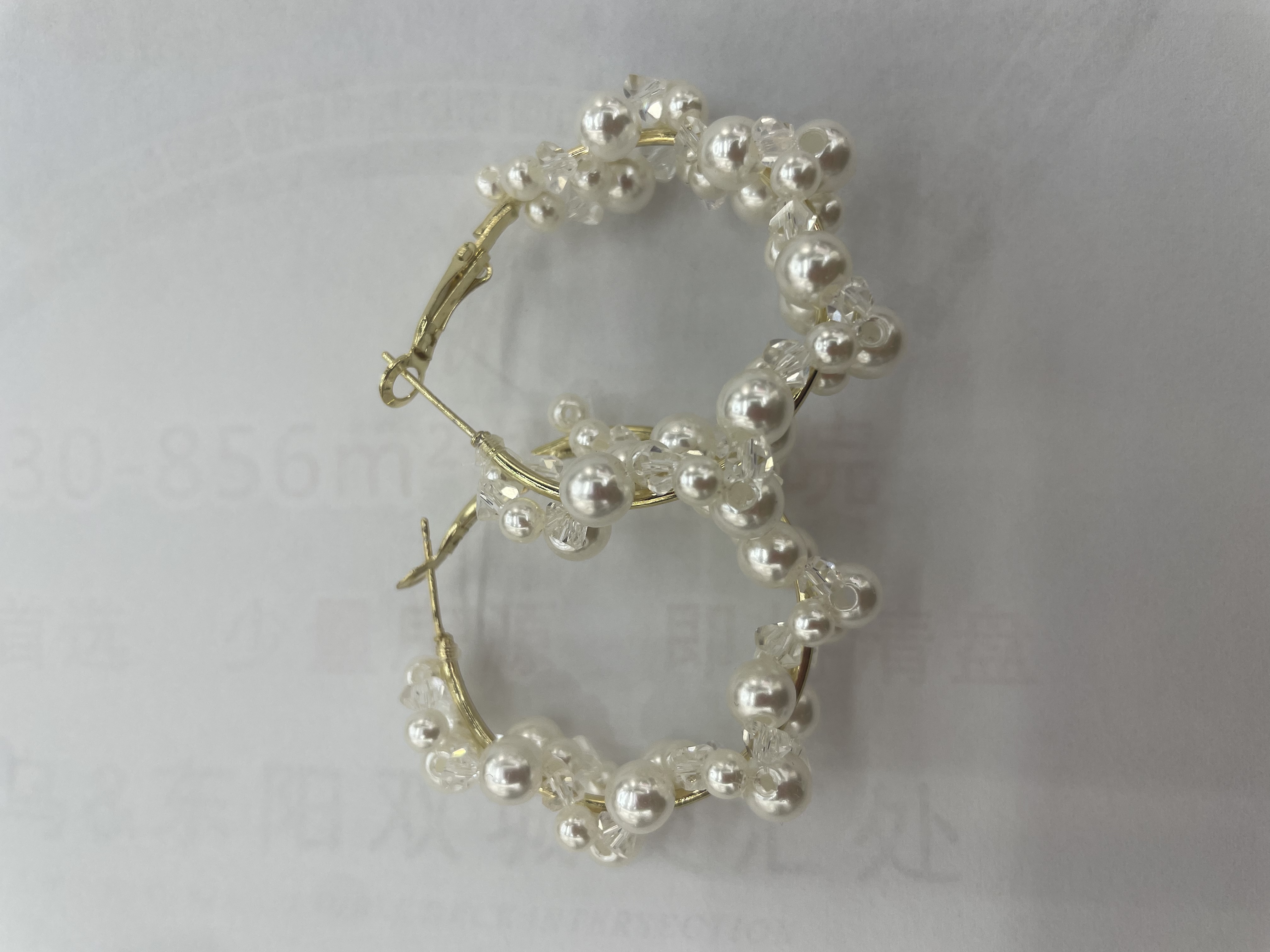 4.5珍珠耳环，晶点饰品配件商行，火爆热销款