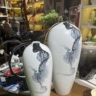 新中式水墨山水陶瓷花瓶