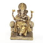 东南亚佛像工艺品像鼻佛摆件 印度教财神Ganesha 贴金箔座像