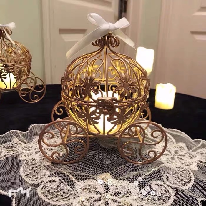 Factory Direct Sales Source Factory Pumpkin Car Decoration Iron Art Fairy Tale Cinderella Can Be Decorated Can Be Placed Between Holiday Friends A Lot Of Style Outdoor Can Be Placed Products Factory Direct Sales details Picture