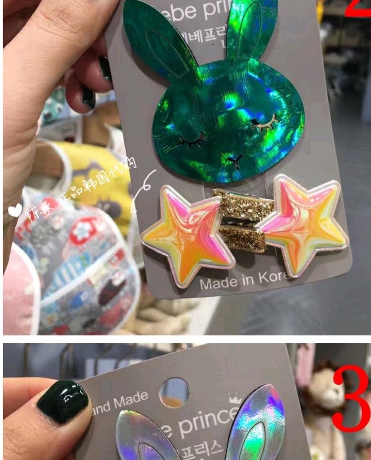 儿童皇冠发夹细节图