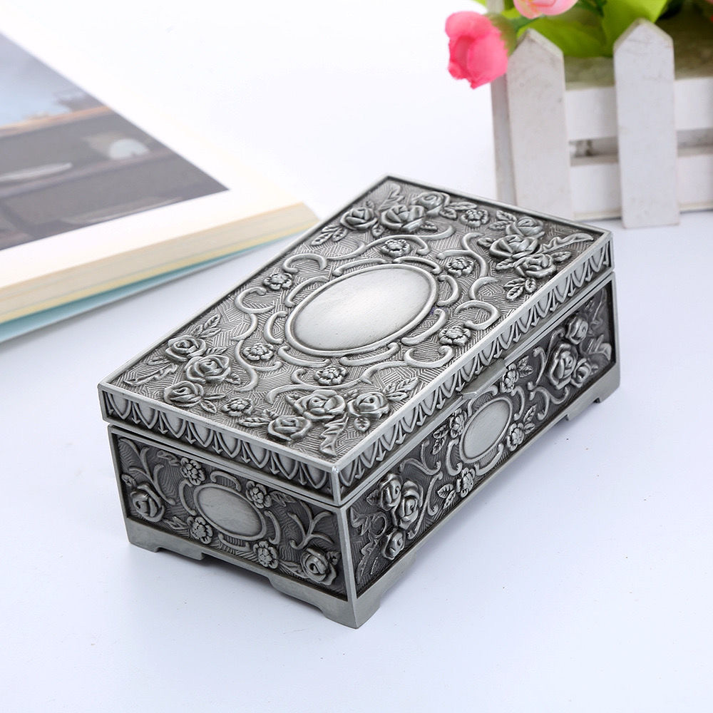 欧式高档工艺品首饰盒家用内绒布吊坠项链戒指珠宝精美礼品盒