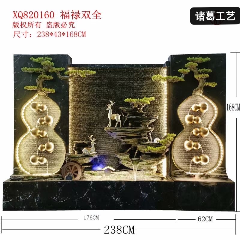 Decorative craft resin Chinese-style hand-carved and polished creative decorative items for courtyard clubs and tea rooms Item Picture