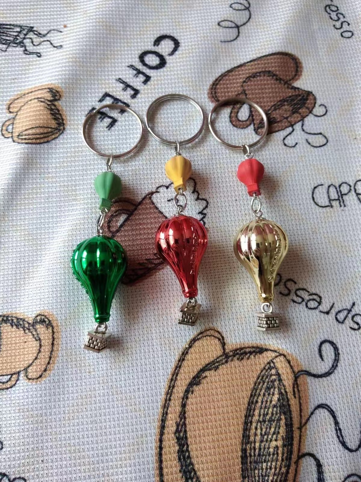 Turkish hot air balloon colorful kapadokya keychain small accessories are available for export details Picture