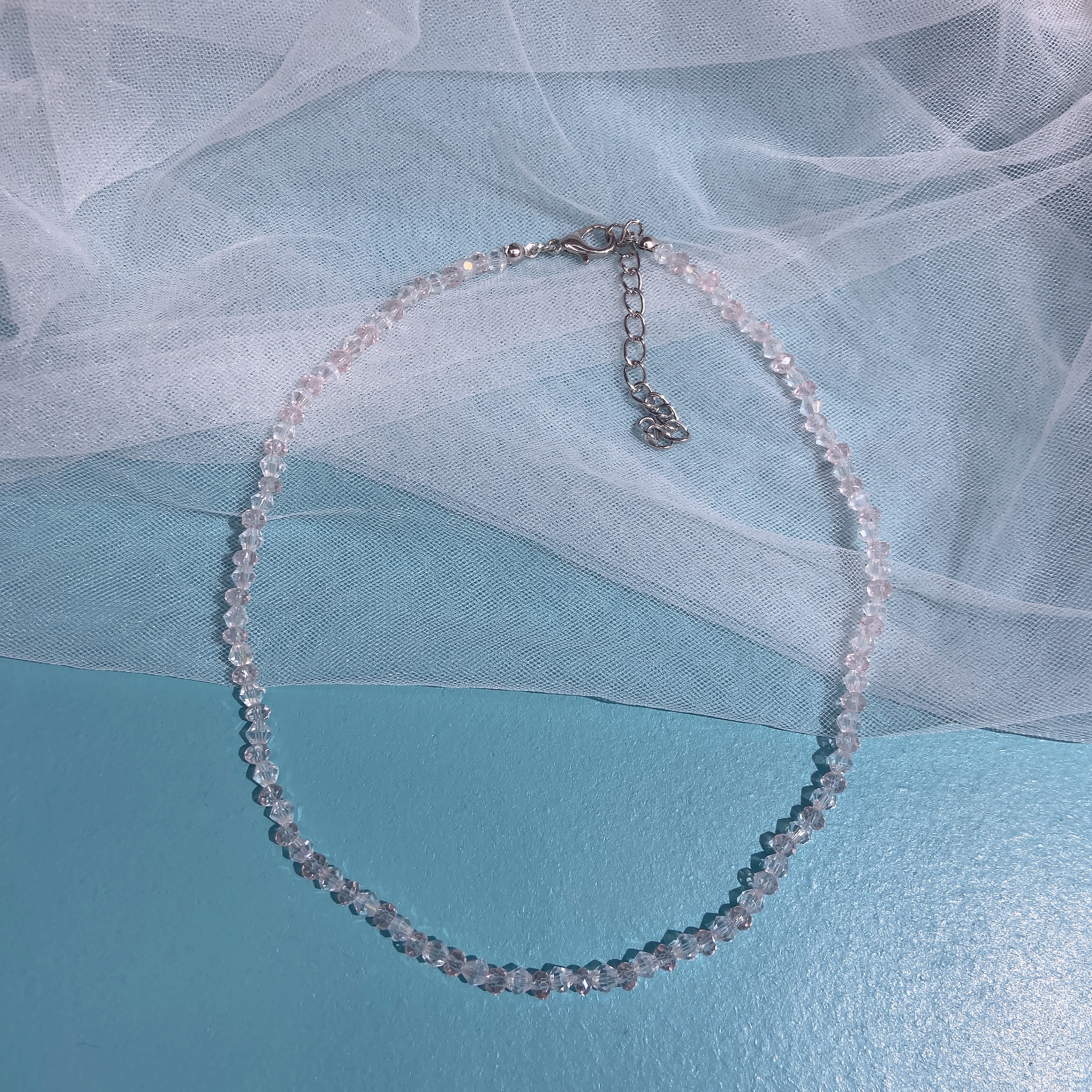 Crystal InS-style beaded necklace in two colors for students, factory direct sale Item Picture