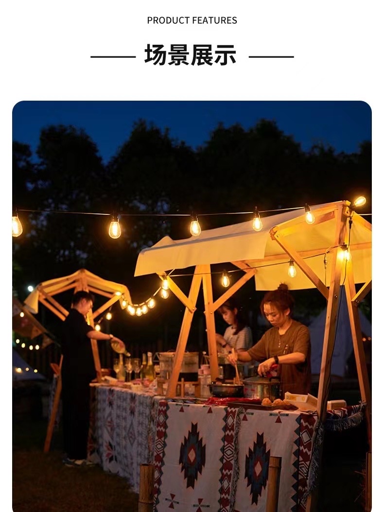 Outdoor black wire light strips Application Scenario