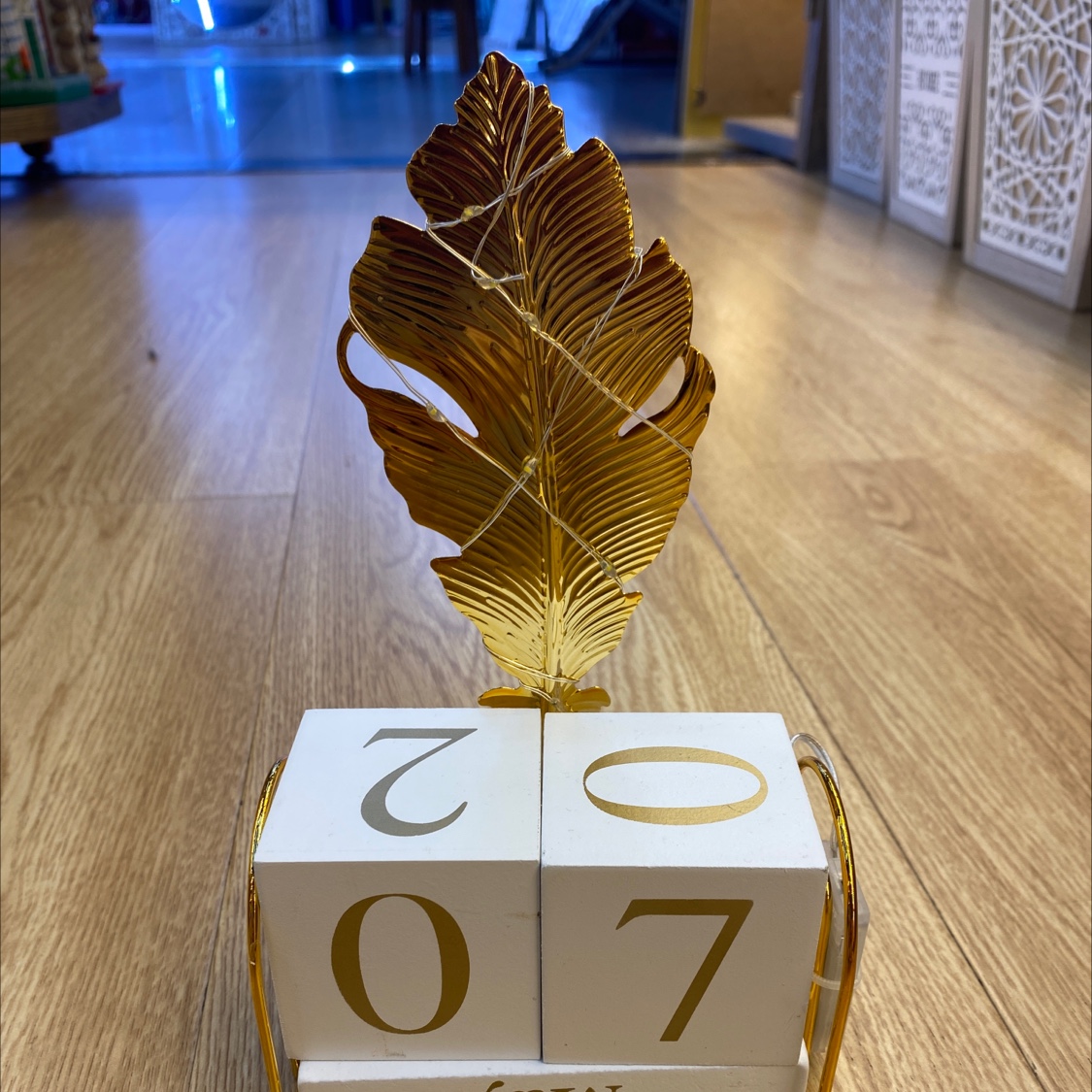 出口外贸带灯小台历