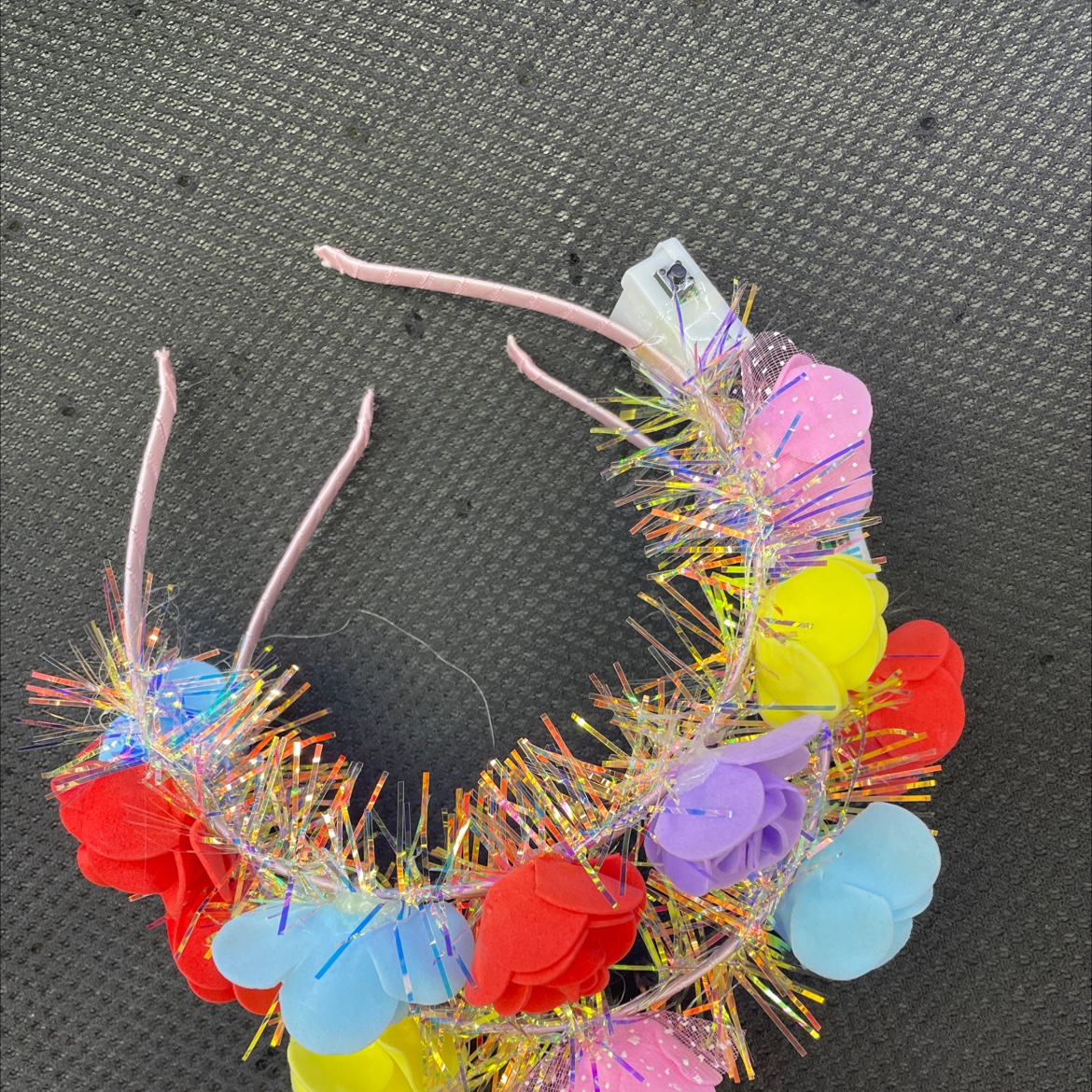 泡沫花发箍发光