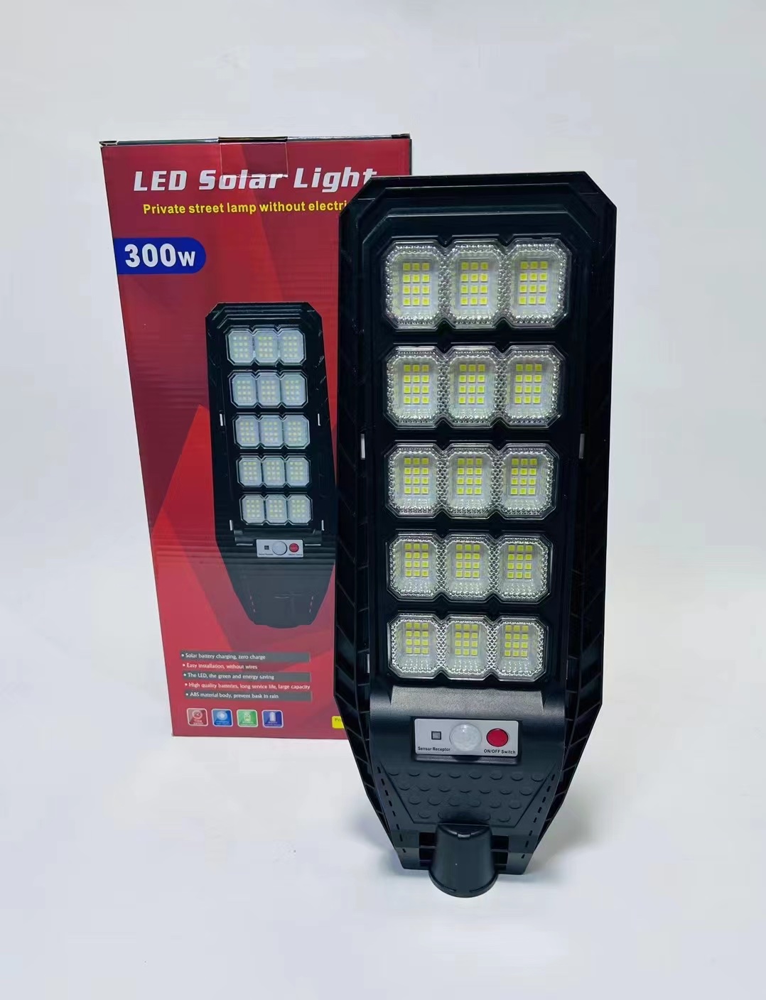 N-525-300W太阳能灯 光控+人体感应+遥控