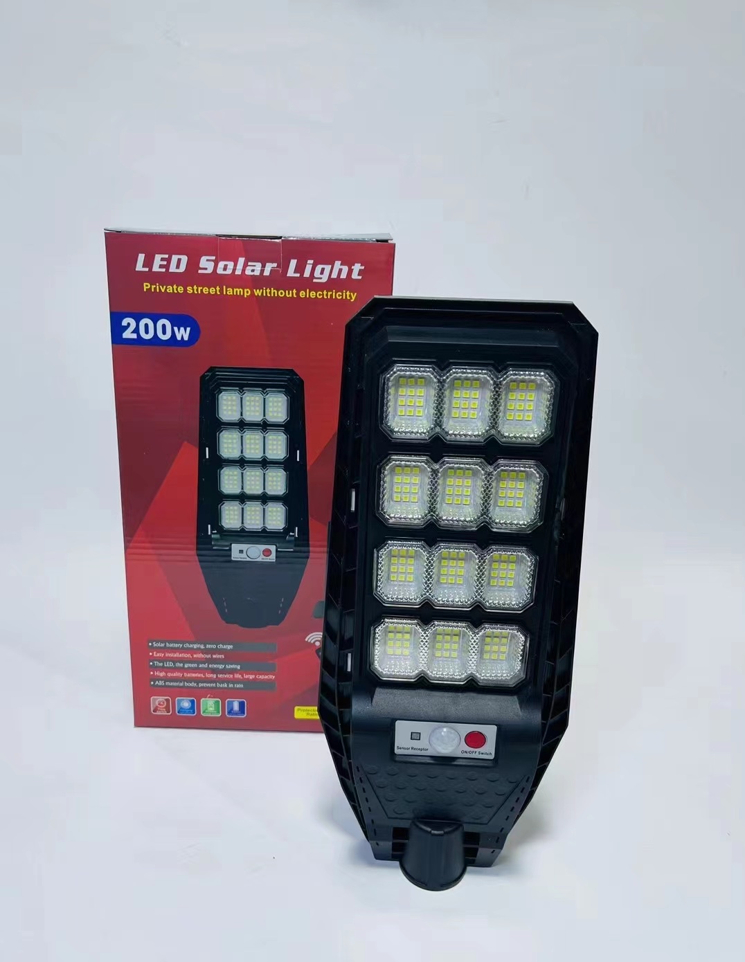 N-525-200W太阳能灯 光控+人体感应+遥控 