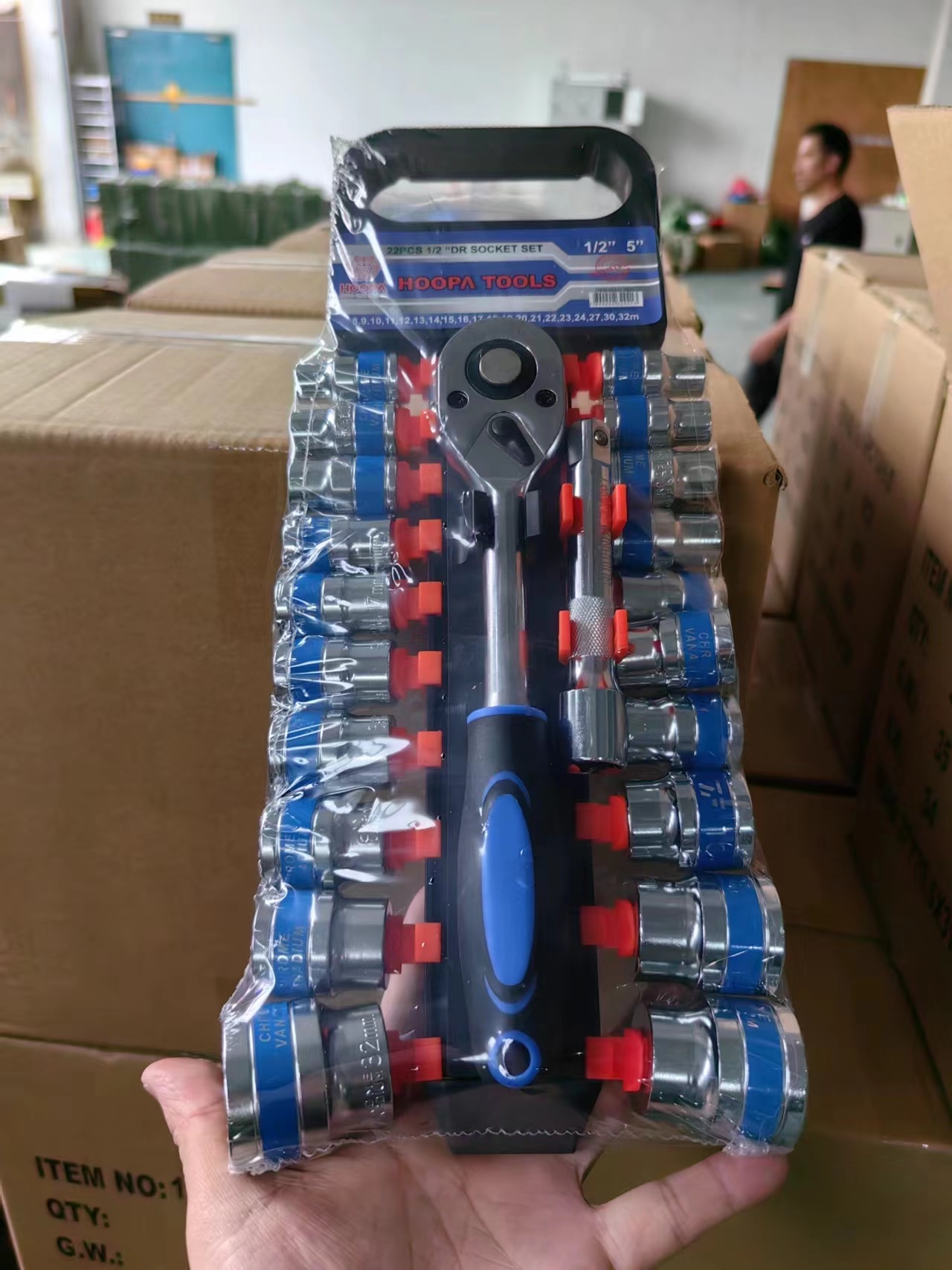 喷漆棘轮扳手套装 工具板手开口呆扳手两用扳手内六角扳手 专业家用维修工具
