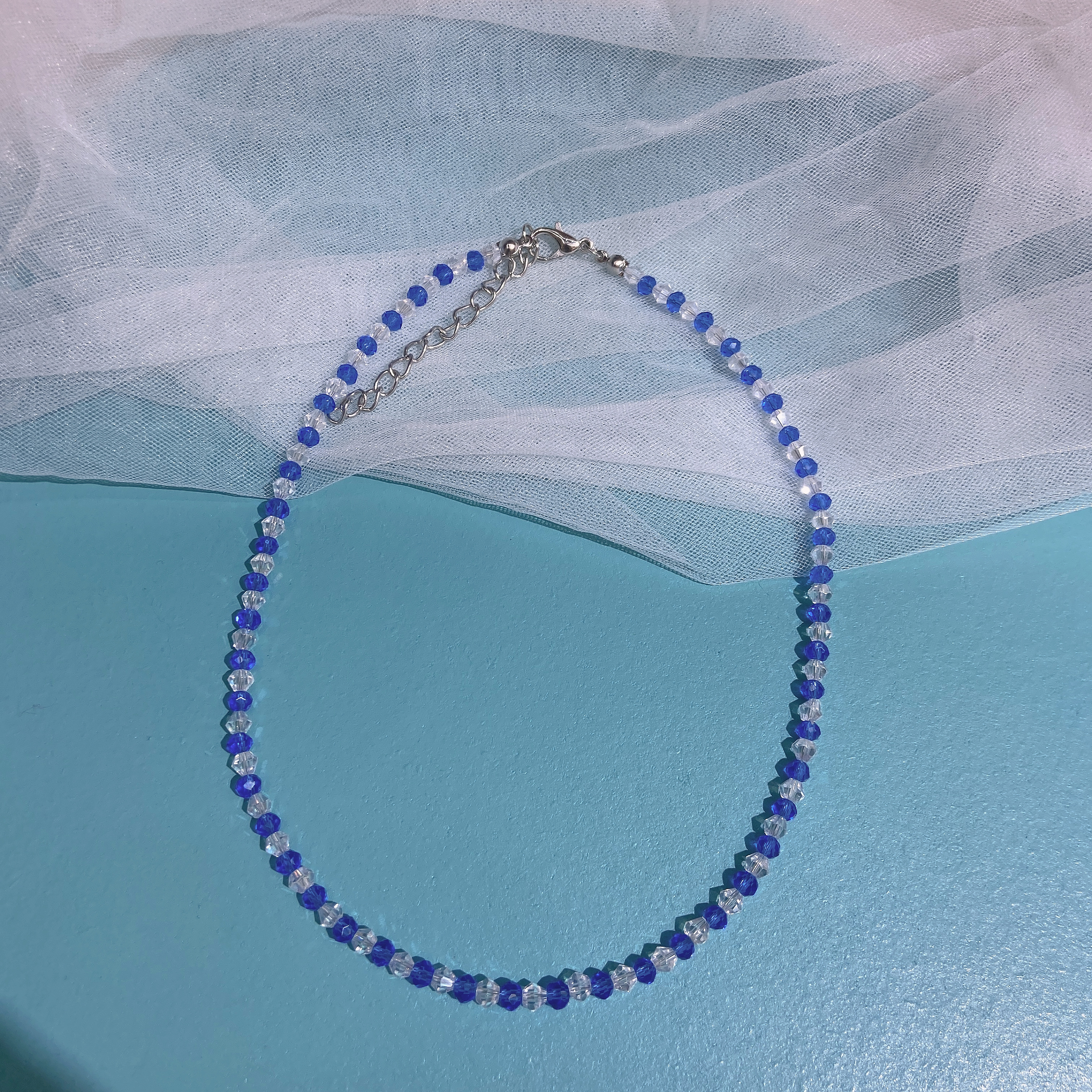 Crystal InS-style beaded necklace in two colors for students, factory direct sale details Picture