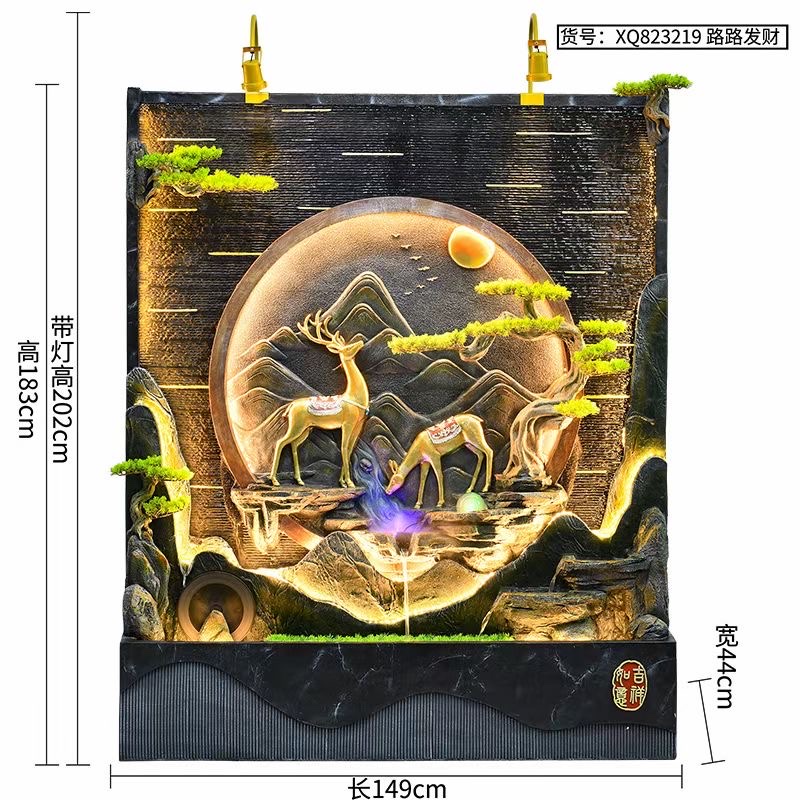 Decorative craft resin Chinese-style hand-carved and polished creative decorative items for courtyard clubs and tea rooms Specification image