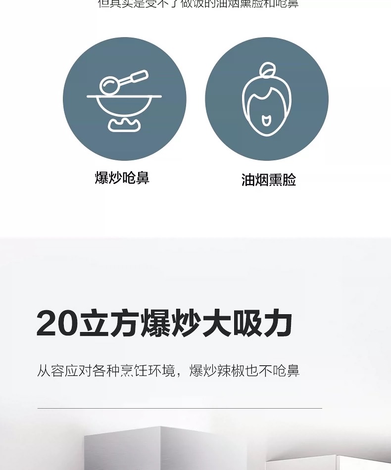 Shuaikang Range Hood Top 10 Brands Ranking: Household Kitchen High Suction Power Side suction exhaust Oil Extraction Machine 8707S Specification image