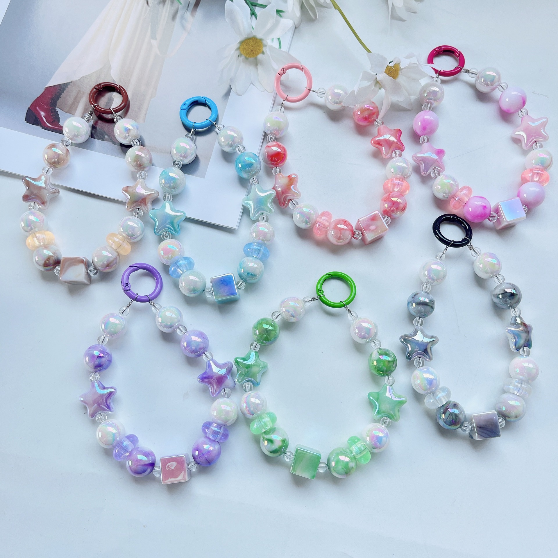 New Crown heart-shaped mobile phone chain pendant