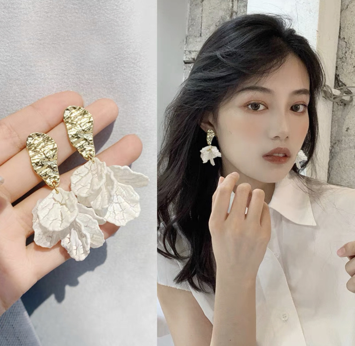 Korean Fashion Fairy Temperament Light Luxury Design Earrings Fate Season