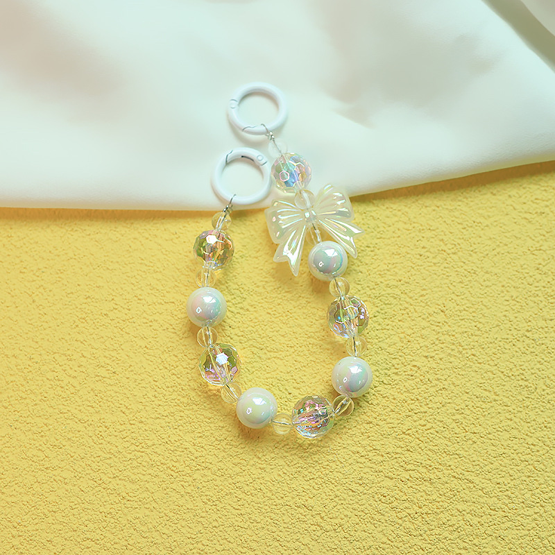 diy FIG bead bow keychain pendant, transparent phone case string Application Scenario