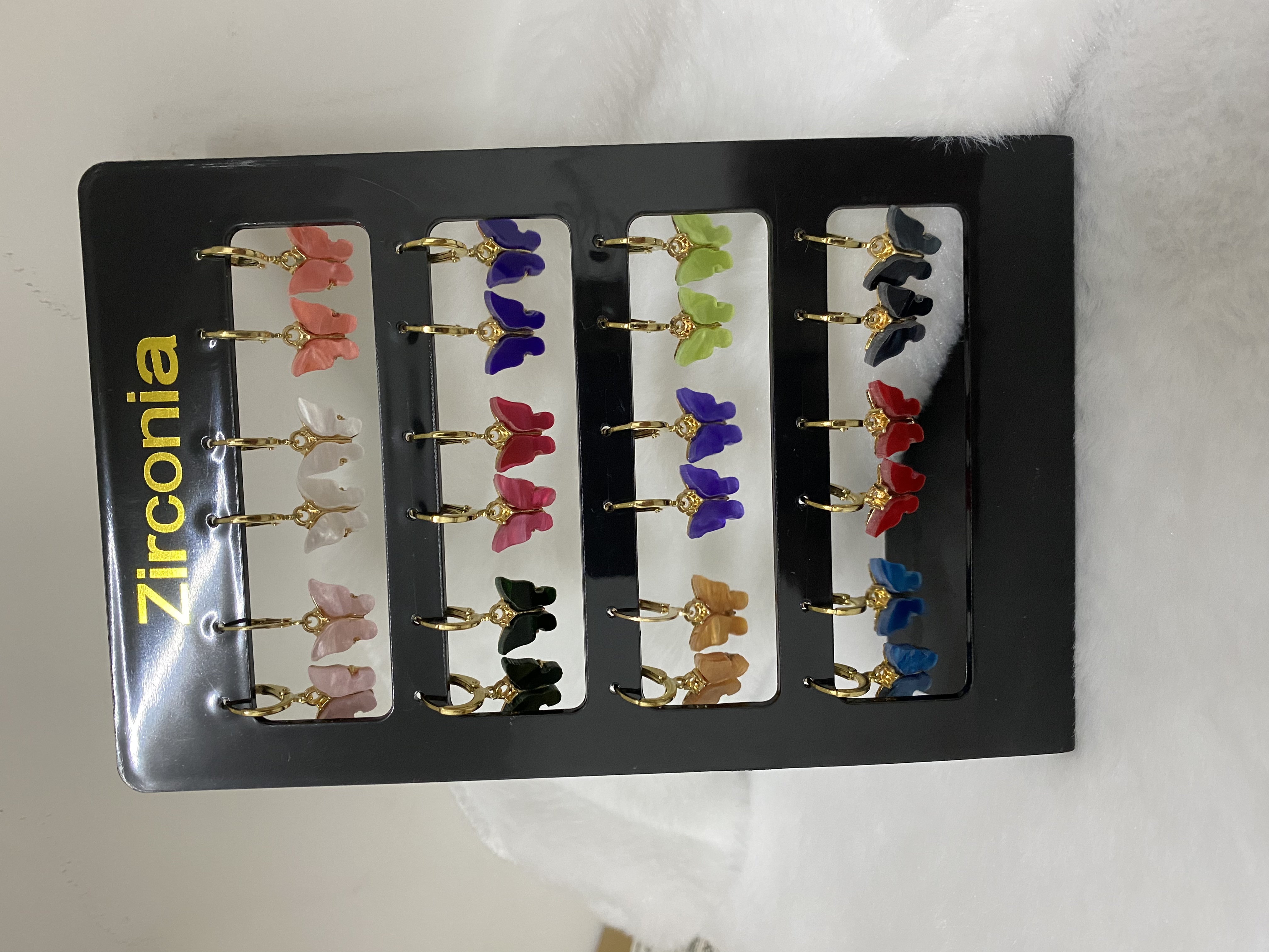 Butterfly pattern earrings