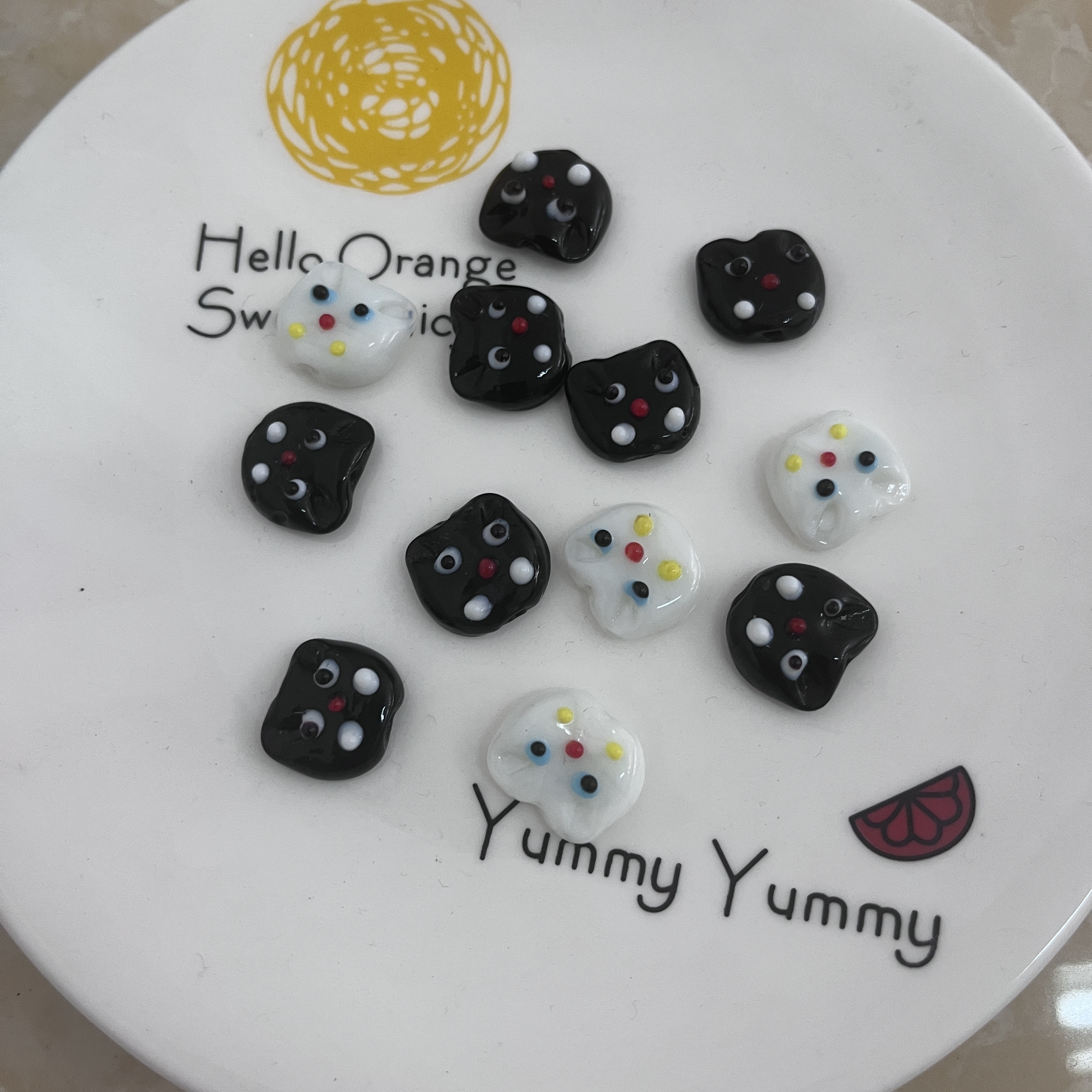 2024黑白熊猫头可爱卡通娃娃厂家直销批发零售详情图1