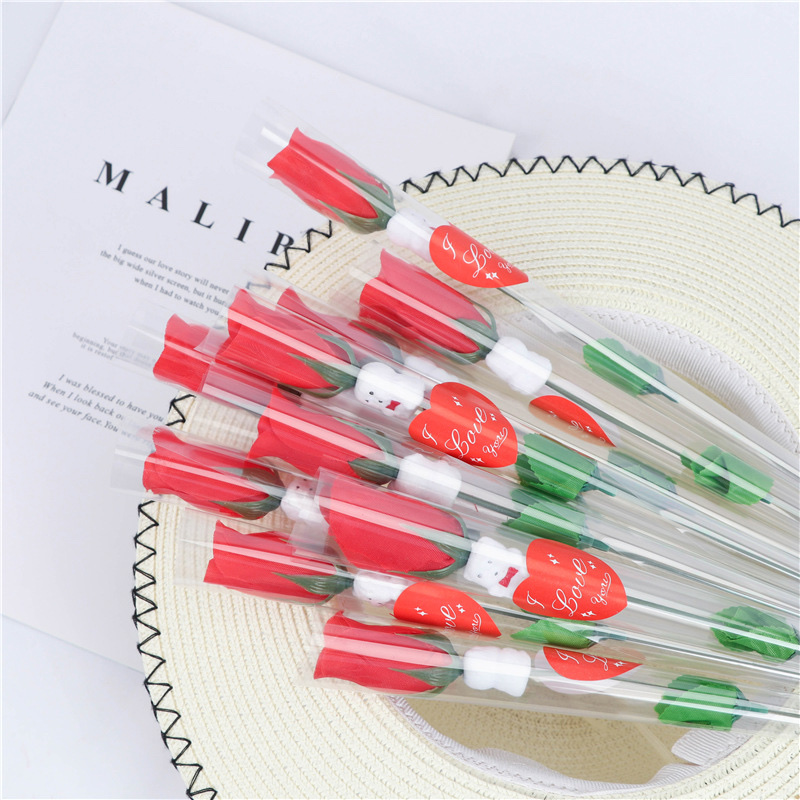 单只玫瑰花产品图