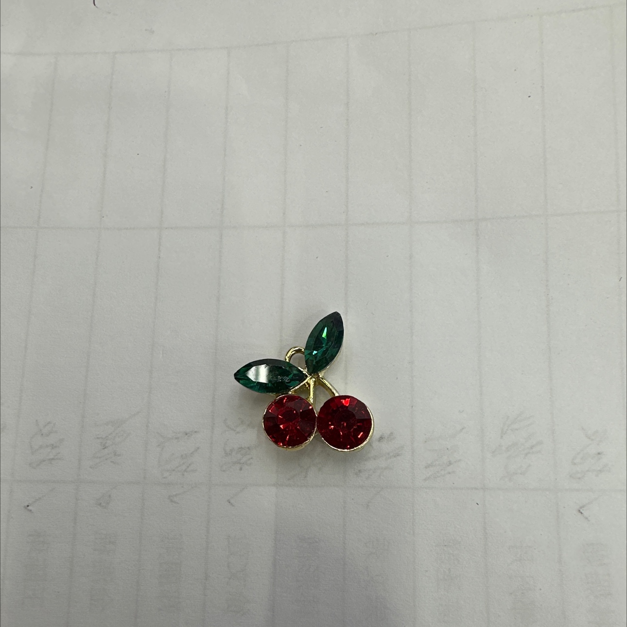 Water diamond cherry alloy jewelry accessories, hot-selling items, Huimei jewelry details Picture