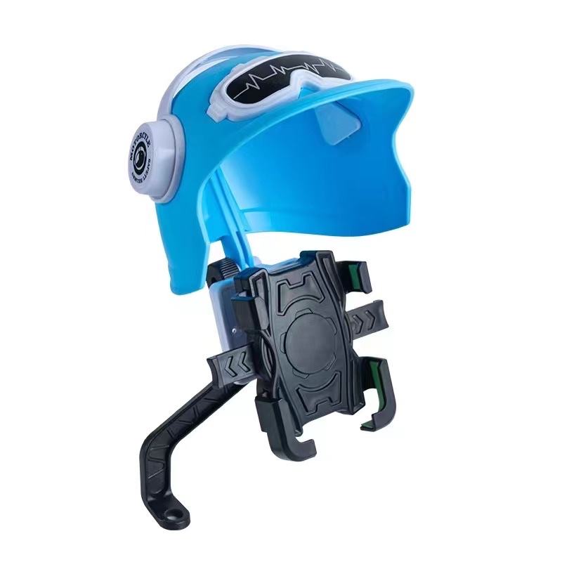 Small helmet, motorcycle, bicycle, mobile phone stand, sunshade, sun protection, rain protection, motorcycle mobile phone stand, mobile phone base Application Scenario