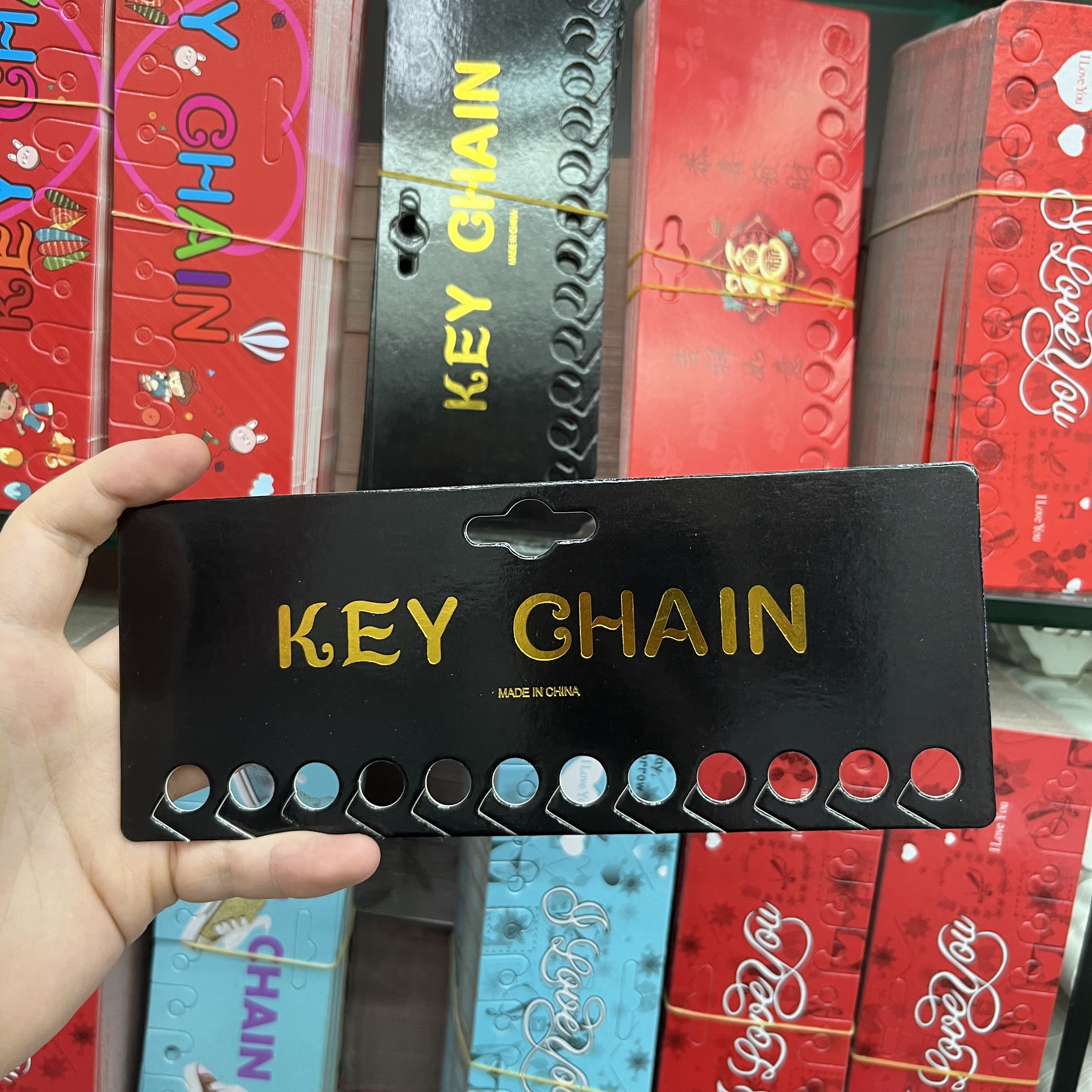 卡片卡片100张黑色烫金钥匙扣卡12件套