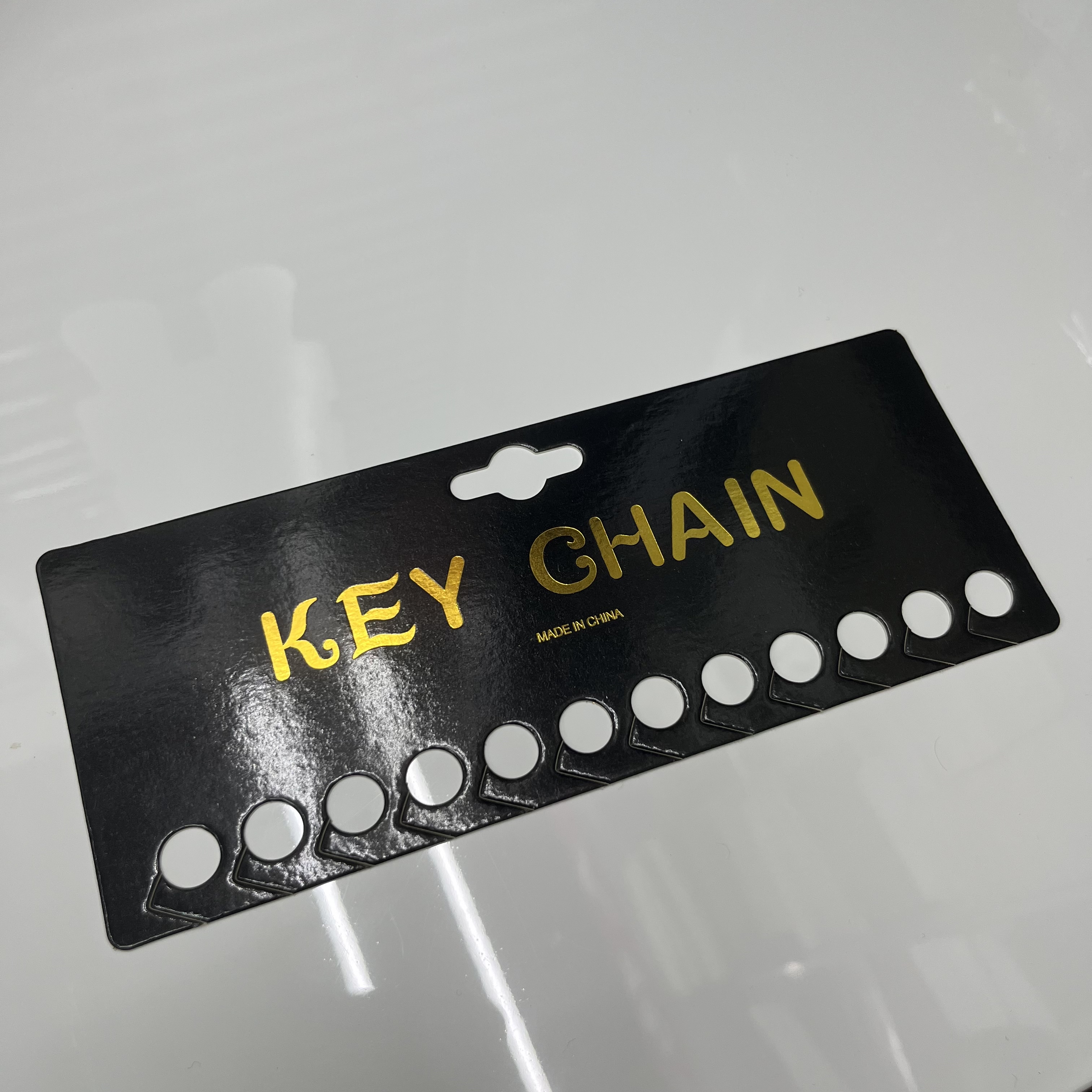卡片卡片100张黑色烫金钥匙扣卡12件套细节图