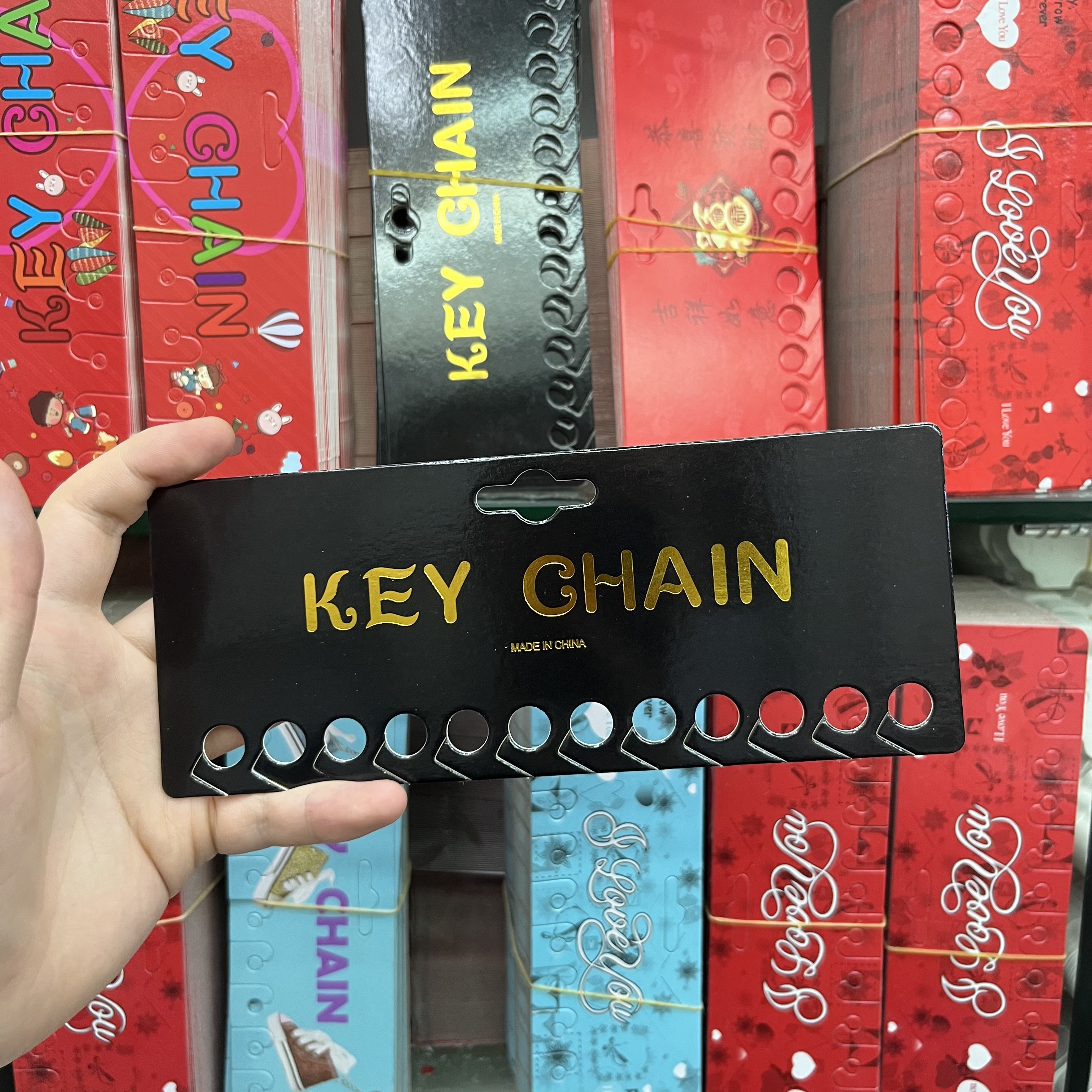 卡片卡片100张黑色烫金钥匙扣卡12件套产品图