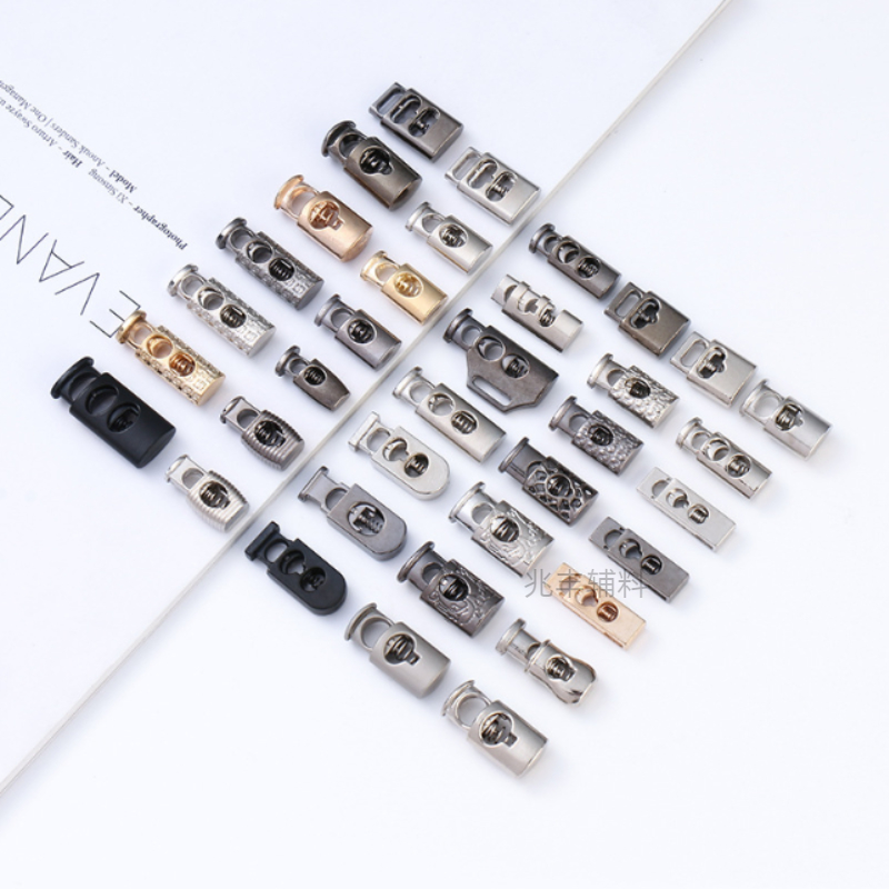 Wholesale Metal Cylindrical Spring Buckle Decorative Accessories Hoodie Adjusting Buckle Clothing Accessories Tighten Buckle Rope Buckle Accessories details Picture