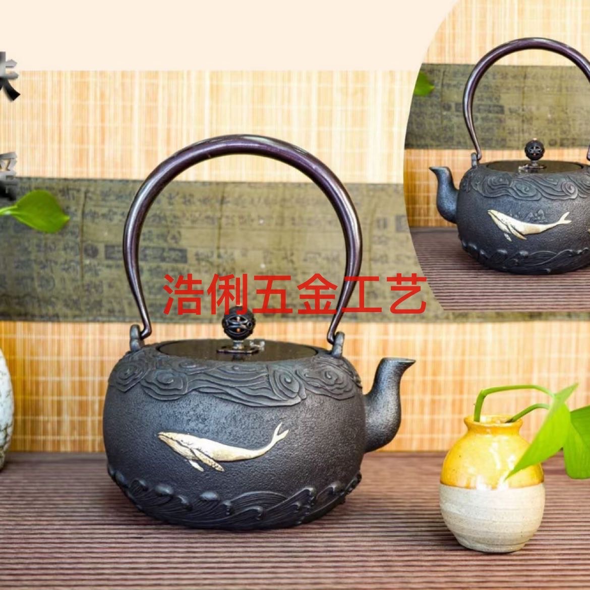 2023 Old Iron Pot Enamel Cast Iron Teapot High-Grade Tea Set Pig Iron Pot In High And Low Tea Wholesale And Retail Application Scenario