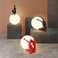 枫叶家居北欧创意个性书房人形雕塑圆球客厅家居桌面摆件床头灯卧室台灯图