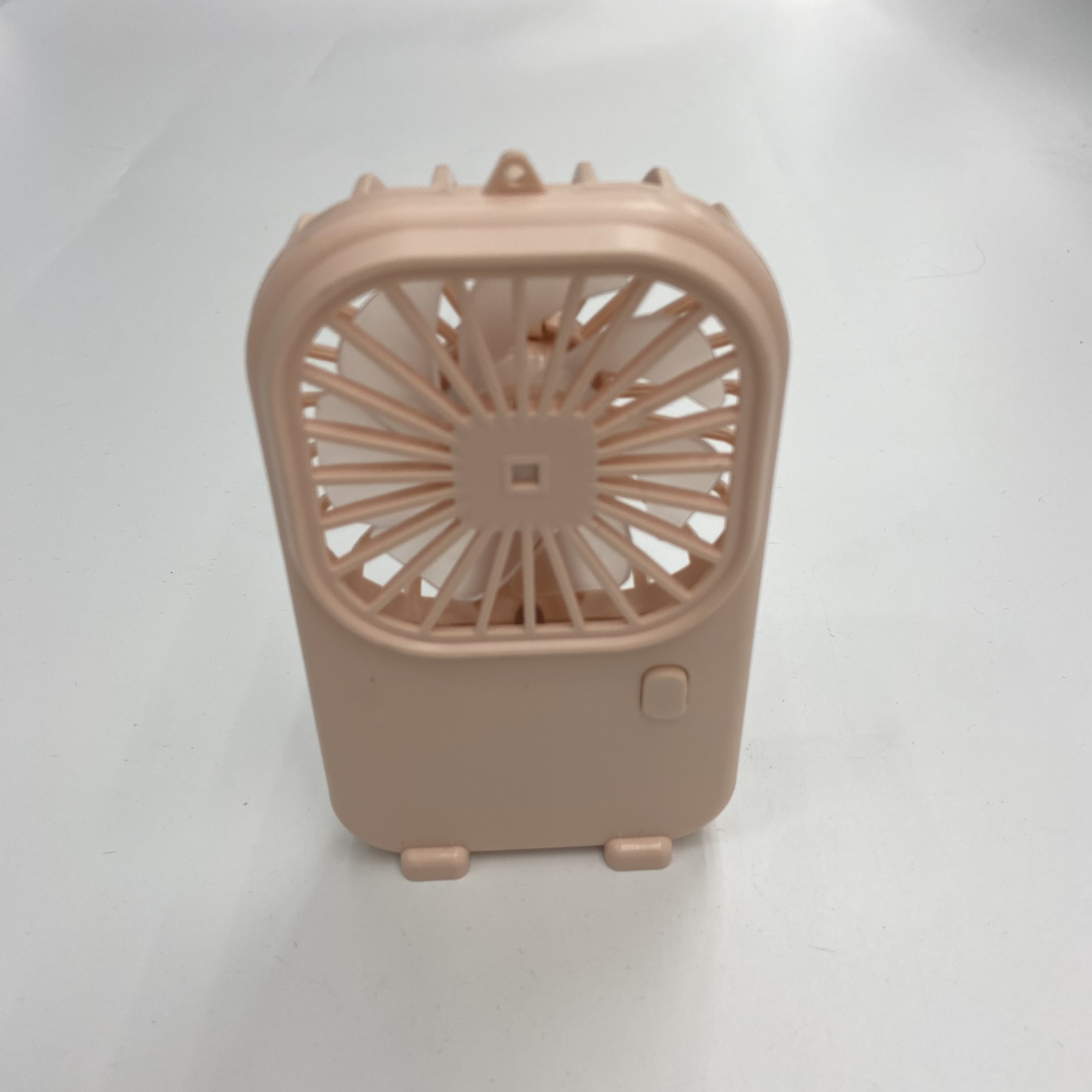 Small fan handheld usb charging mini desktop portable cartoon backpack electric fan back details Picture