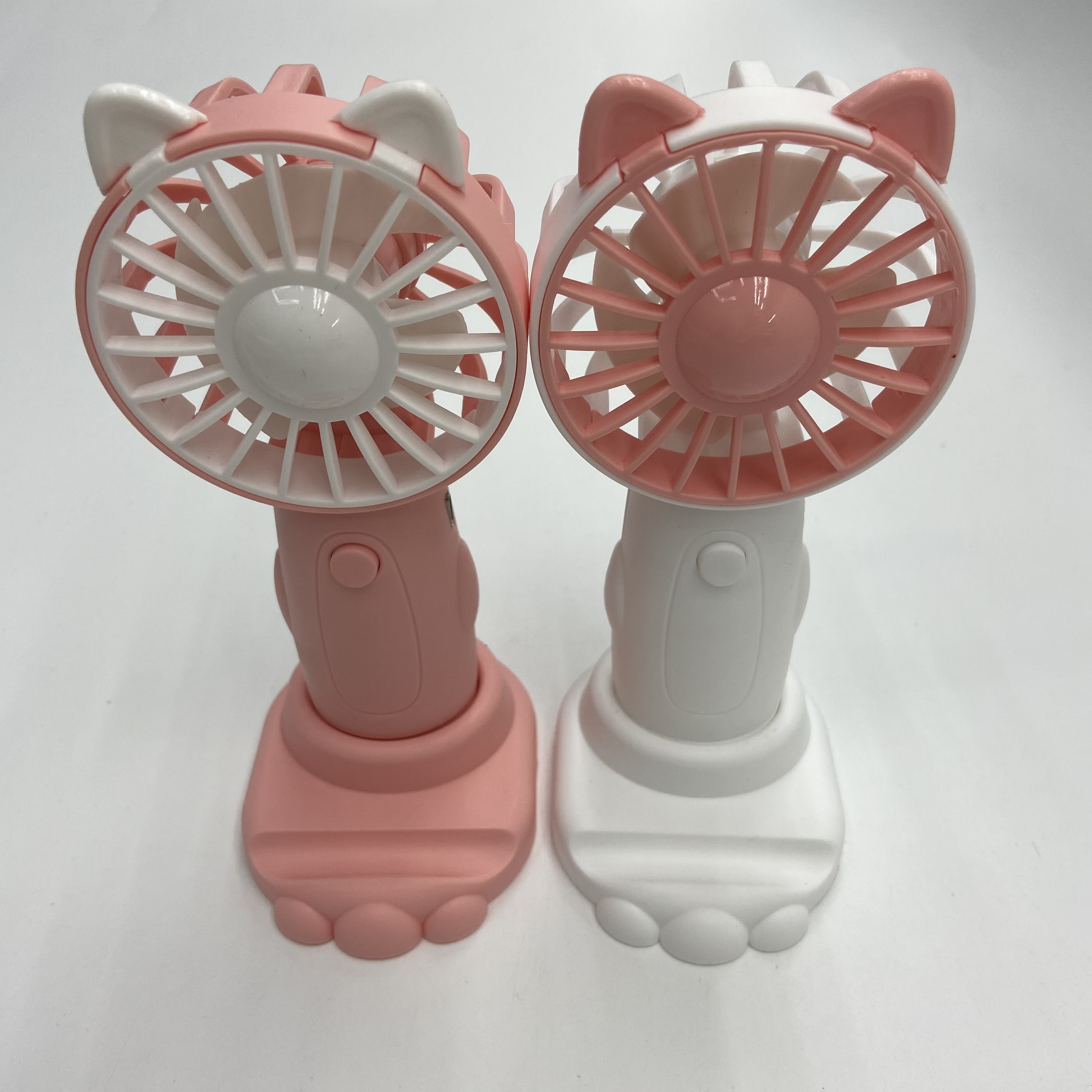 Mini desktop fan, portable USB charging, summer outdoor phone stand, cartoon handheld fan charging model Specification image