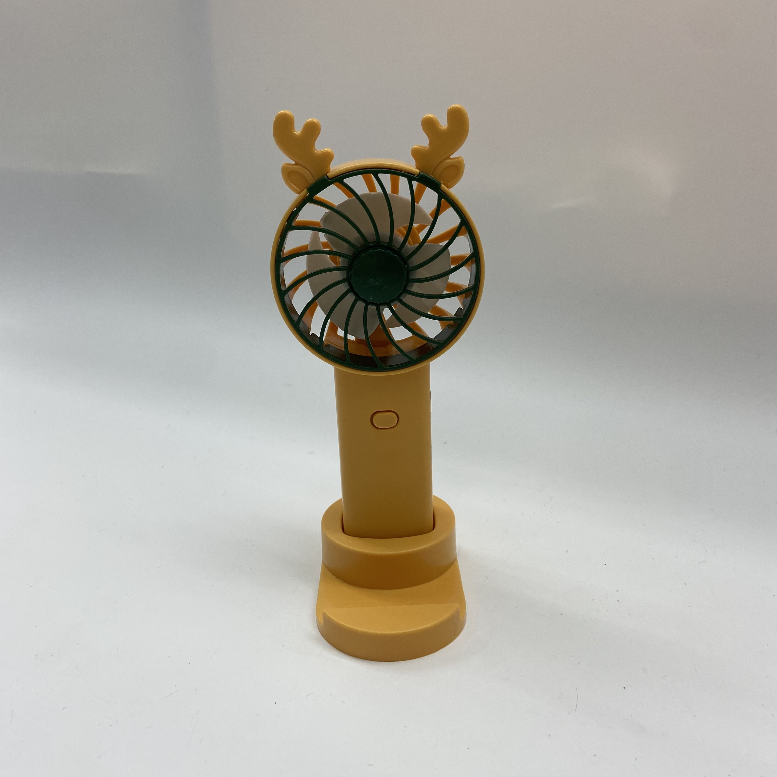 Small fan handheld usb charging mini desktop portable cartoon electric fan details Picture